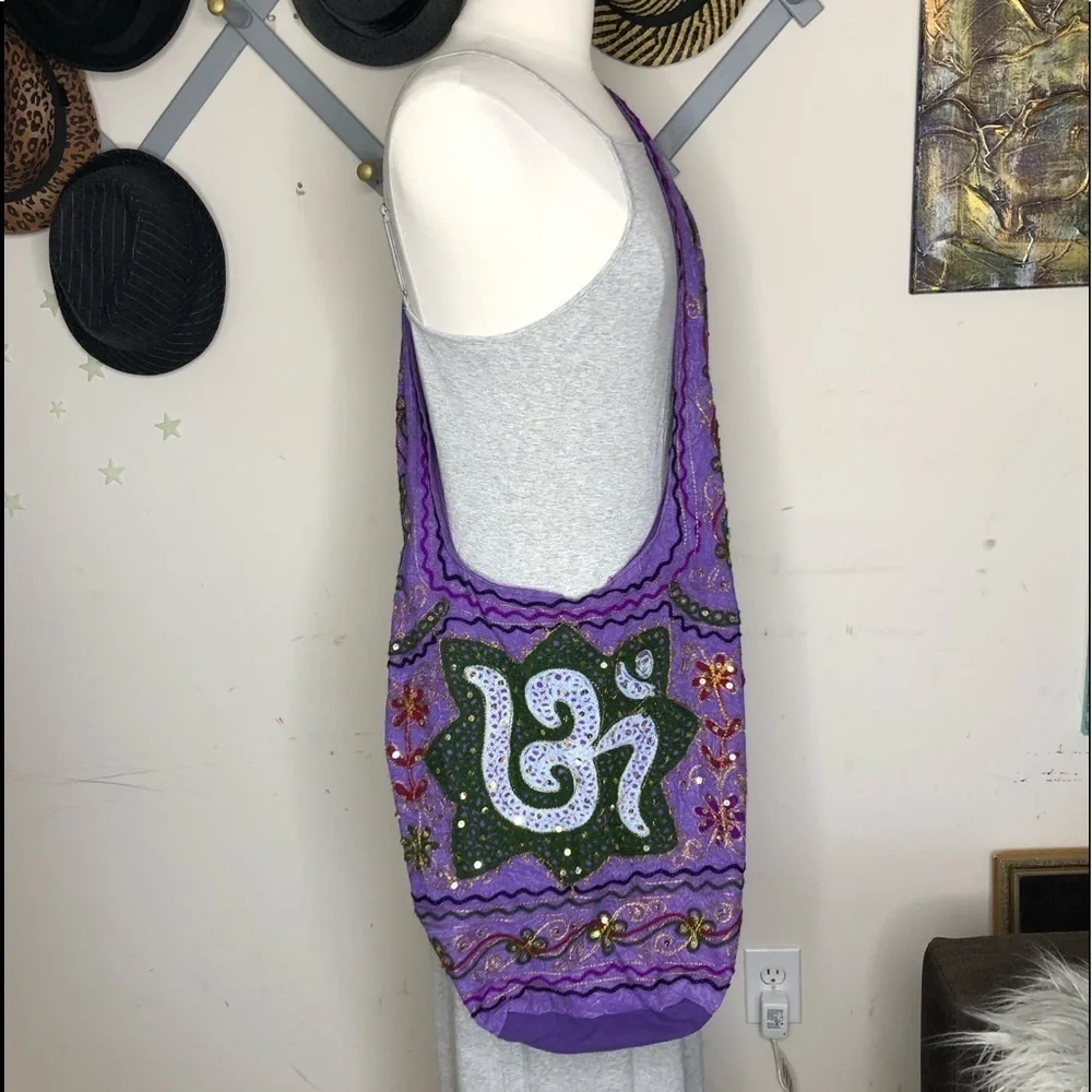Bohemian Purple Shoulder Bag